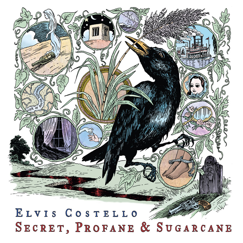 Elvis Costello  Secret, Profane Y Sugarcane : Front